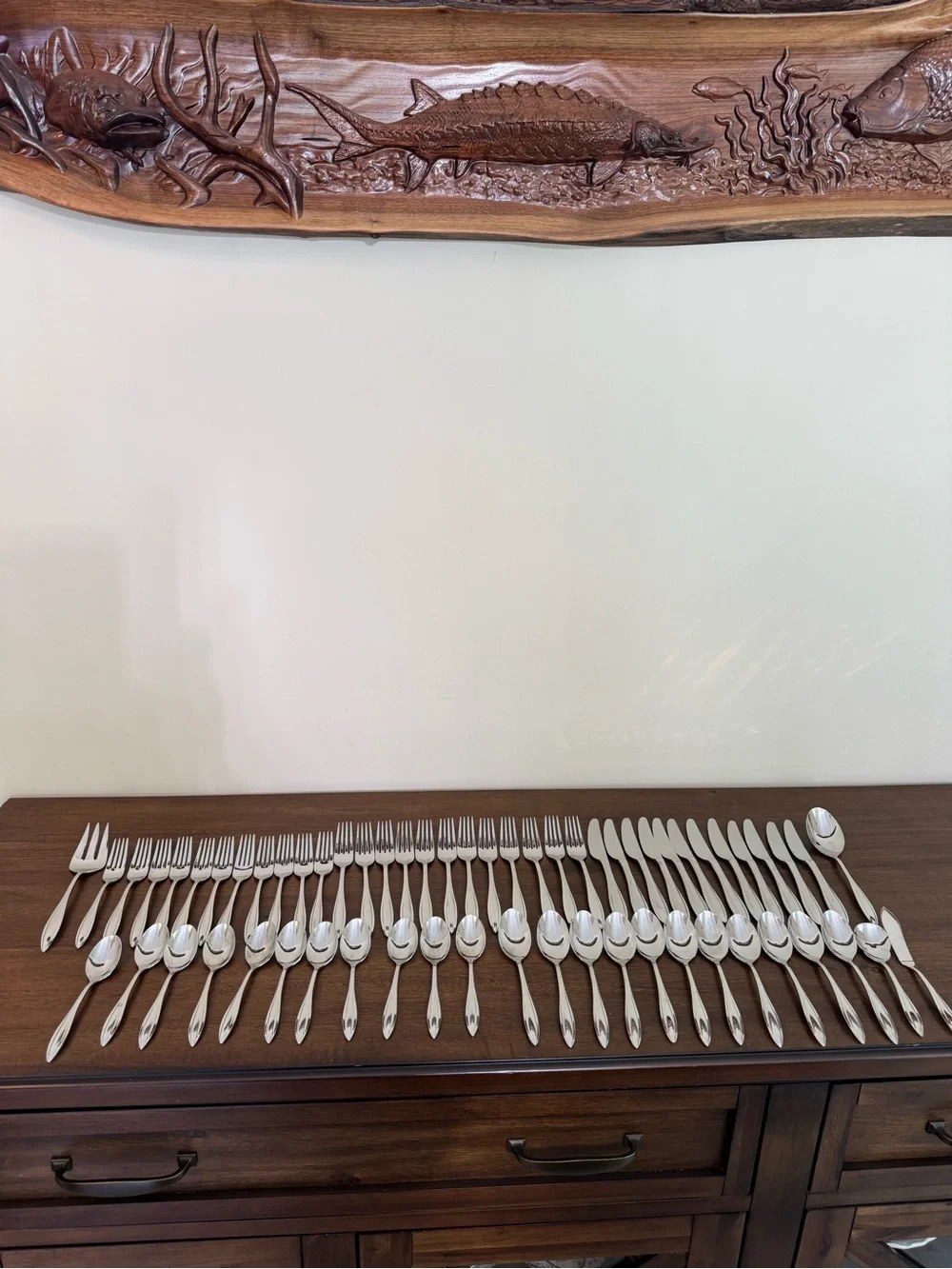Lenox “Sculpt” 61-Piece 18/10 Stainless Flatware Set